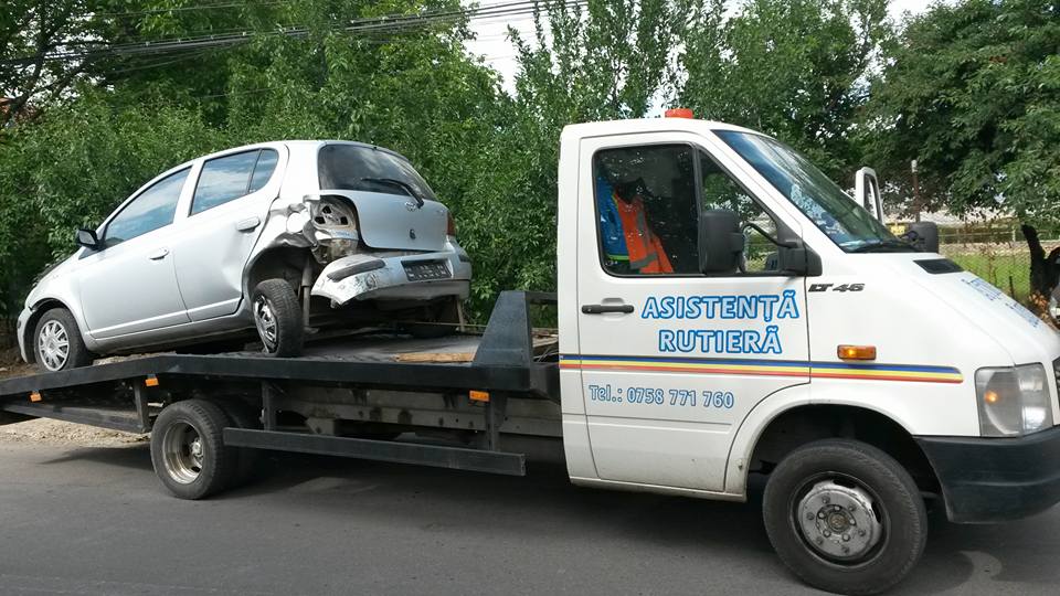 Transport auto pe platformă — drum european E85